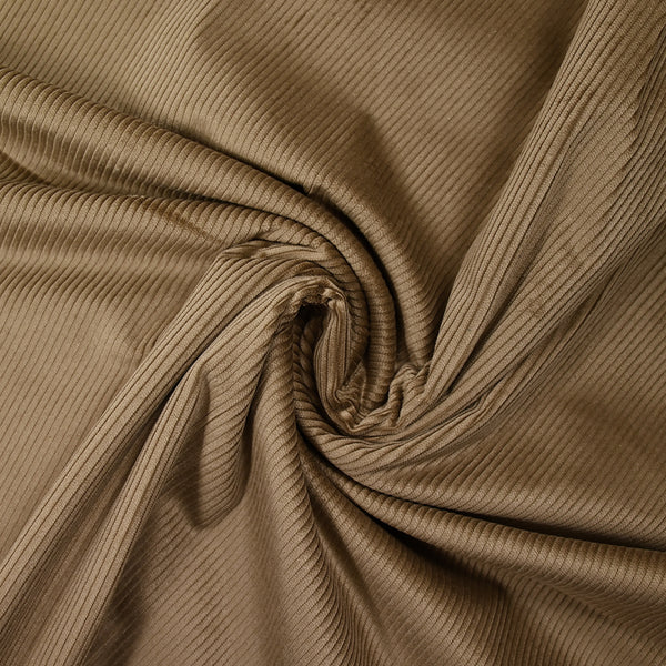Velours côtelé 100% coton 3 mm sepia