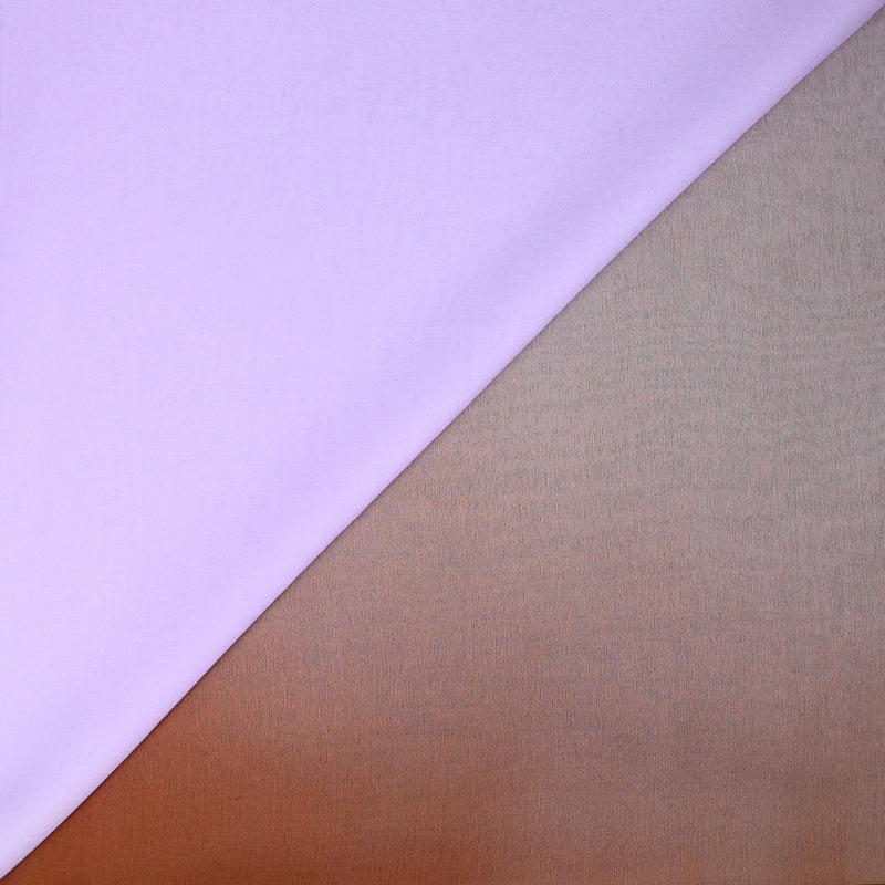 Mousseline 100% Tie & Dye Brown and Mauve