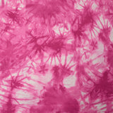 Satin de coton élasthanne tie and dye rose