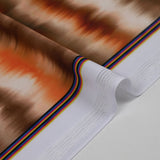 Tissu Maillot de bain recyclé UPF50 imprimé numérique abstrait marron