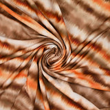 Tissu Maillot de bain recyclé UPF50 imprimé numérique abstrait marron