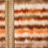 Tissu Maillot de bain recyclé UPF50 imprimé numérique abstrait marron