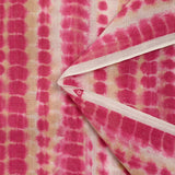 Fondo blanco de color rosa rosa y beige picloton velo impreso