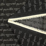 Jean's coton jacquard écriture lurex doré