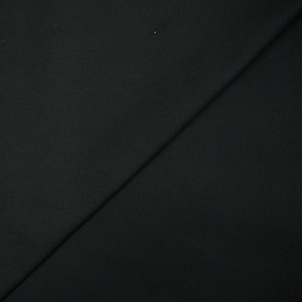 Toile de coton viscose noir corbeau