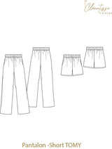 Patrón de pantalones de Pantalon/Tomy