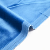 Cerulean blue cotton velvet