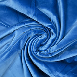 Cerulean blue cotton velvet