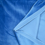 Cerulean blue cotton velvet