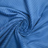 Denim blue heavy ribbed cotton velvet