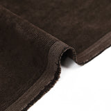 Velours de polyester ras quadrillé marron