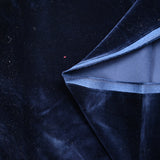 Velours de coton bleu nuit