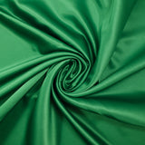 Satin polyester uni Inès vert prairie
