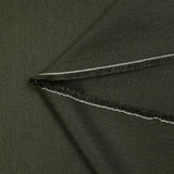 Bottle green fine chevron polycotton