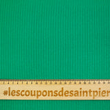 Maille côtelée viscose Barbara vert émeraude