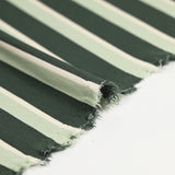 Maille Milano rayure vert d'eau et écrue fond vert sauge
