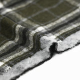 Flanelle matelassée à carreaux Adèle kaki