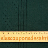 Malla de poliéster Paula calada y texturizada verde bosque