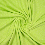 Maille de polyester chinée et mouchetée vert chartreuse