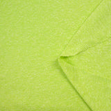 Maille de polyester chinée et mouchetée vert chartreuse
