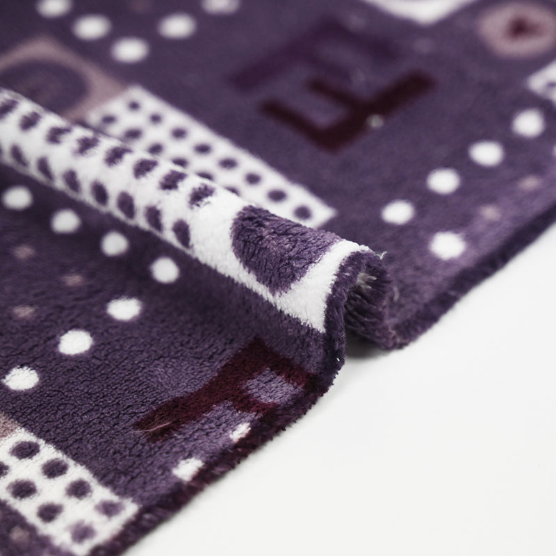 Polaire doudou ABC violet