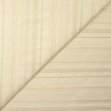 Bengaline polycoton rayée ton sur ton écru naturel