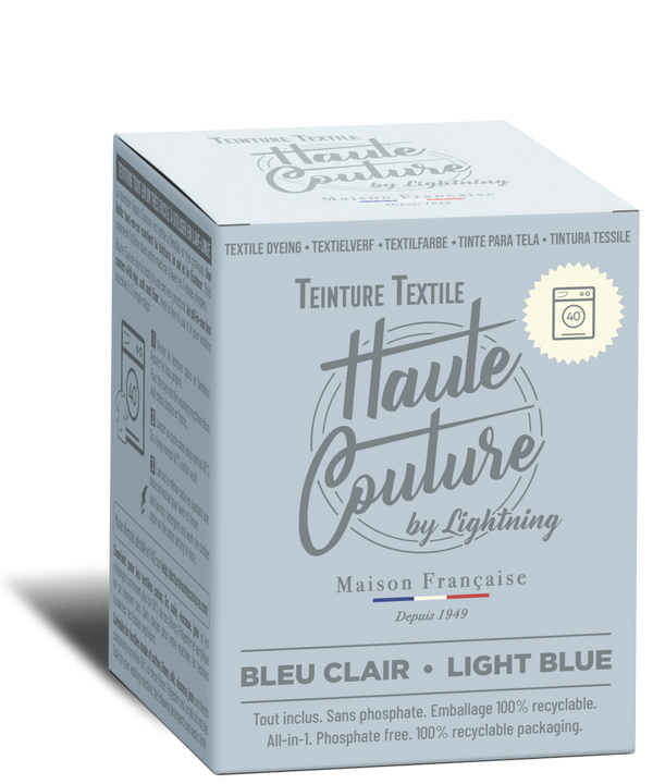 Teinture textile Haute Couture - bleu clair