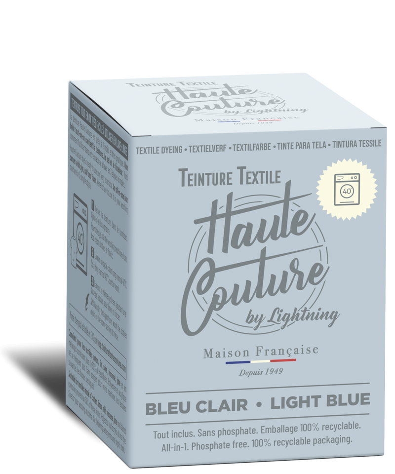 Teinture textile Haute Couture - bleu clair
