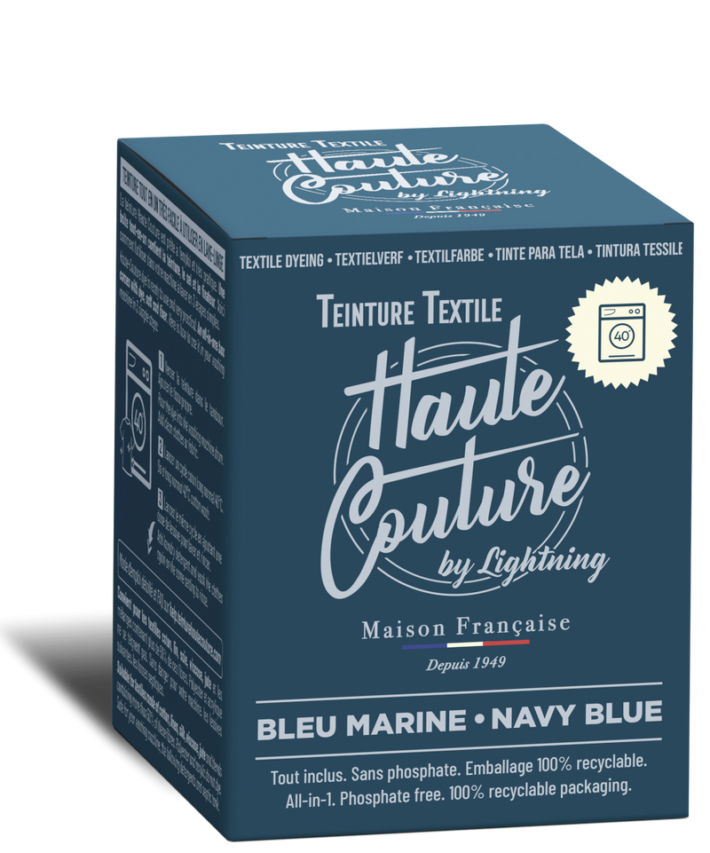 Teinture textile Haute Couture - bleu marine