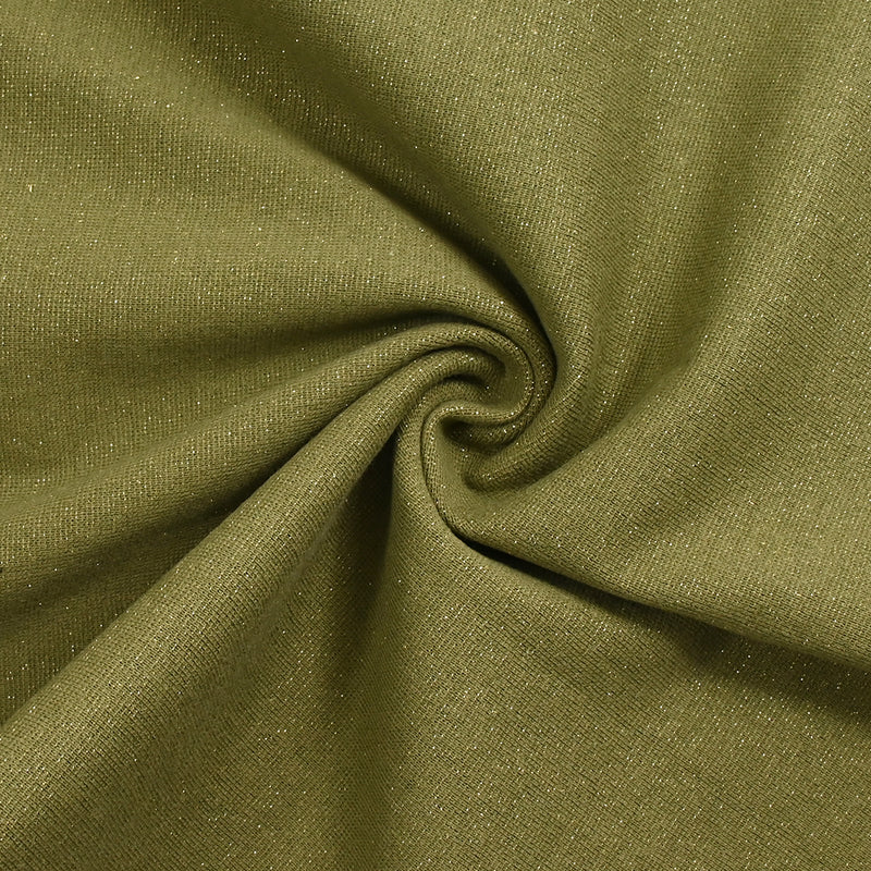 Khaki green lurex-gold coastline sold in the meter