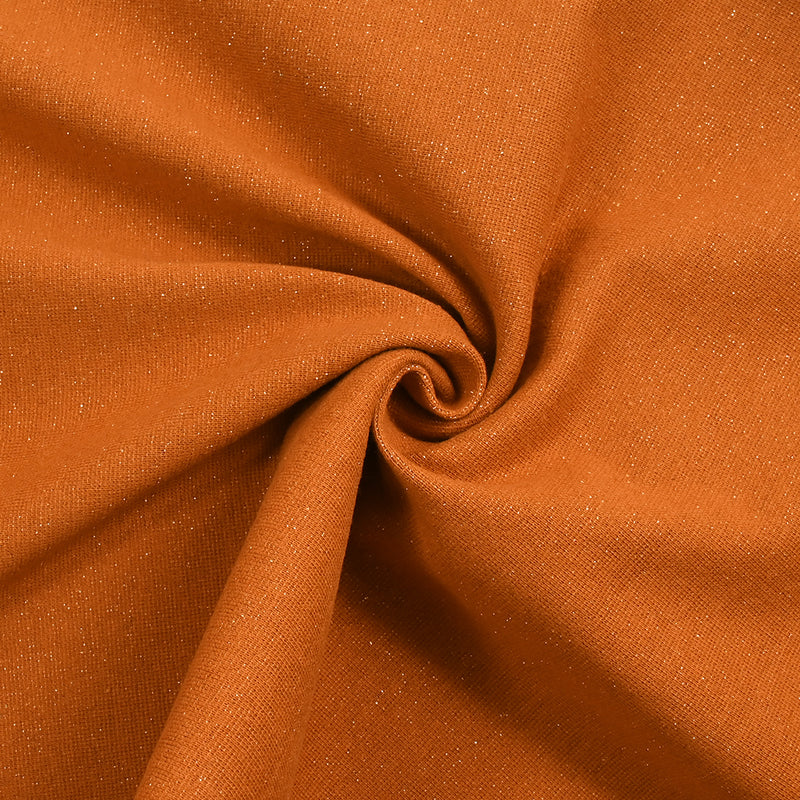 Lurex lurex lurex tubular orange burnt sold per meter