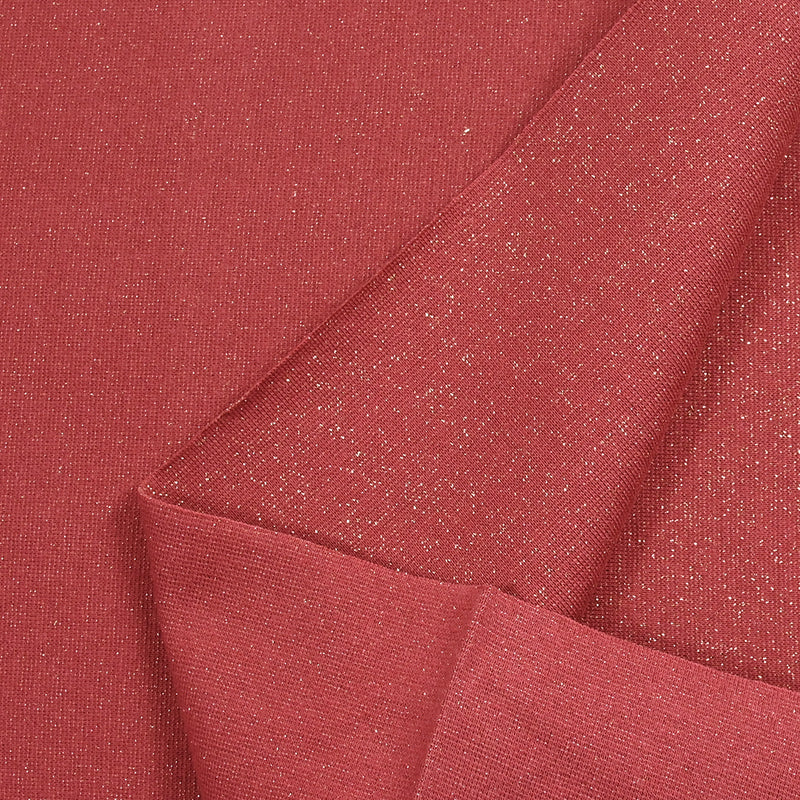 Lurex lurex-golden tubular co-edge pearly red sold per meter