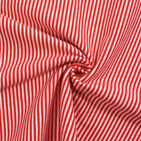 Tubular coast edge red stripes sold per meter