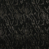 Brocart polycoton animal brillant fond noir