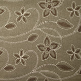 Caban brodé fleurs fond beige chiné