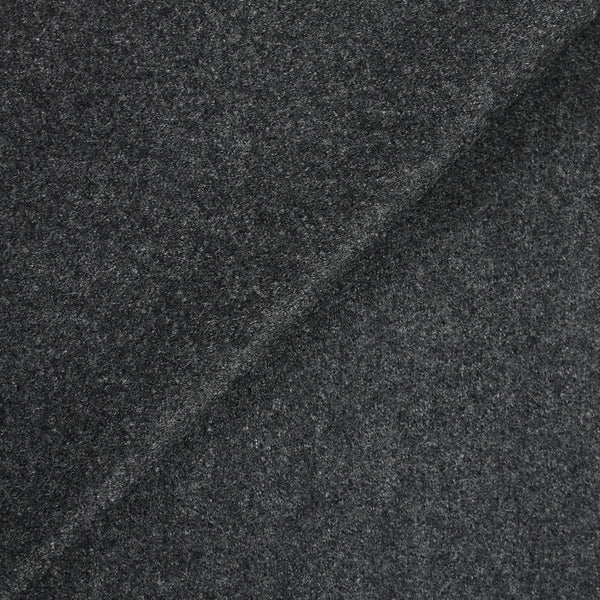 Caban de laine gris anthracite chiné