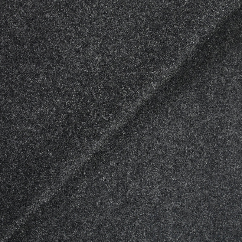 Caban de laine gris anthracite chiné
