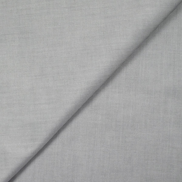 Chambray de coton argent