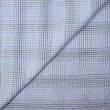 Coton à carreaux Nadège fond bleu clair