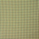 Coton à carreaux vert et orange