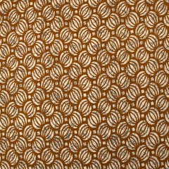 Coton batik imprimé Ghaziabad fond camel