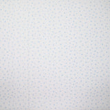 Coton chemise explosion mini fleur bleu ciel fond blanc