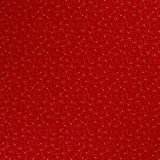 Coton de Noël imprimé tourbillon d'étoile doré fond rouge