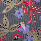 Coton élasthanne Ankara violet et rose