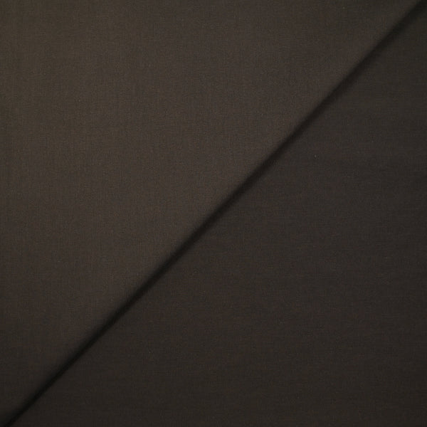 Coton élasthanne marron chocolat