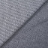 Coton fantaisie en jacquard bleu nuit et blanc