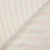 Coton fin tissé-teint rayé fuchsia fond blanc cassé