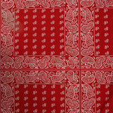 Coton imprimé bandana rouge