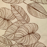 Coton imprimé caladium fond beige