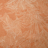 Coton imprimé palmier fond orange brûlé